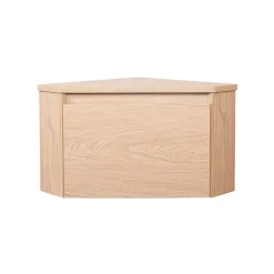 Meuble lave-mains d'angle à suspendre l.36,5 x H.28 x P.36,5 cm, effet bois, Homesight Noma