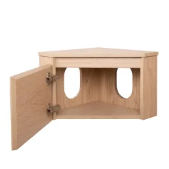 Meuble lave-mains d'angle à suspendre l.36,5 x H.28 x P.36,5 cm, effet bois, Homesight Noma