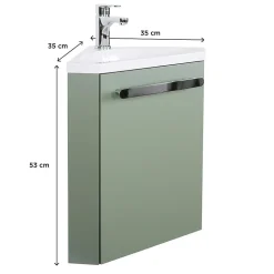 Meuble lave-mains d'angle SKINO