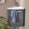 Meuble lave-mains d'angle SKINO