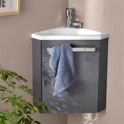 Meuble lave-mains d'angle SKINO