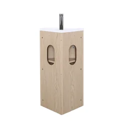 Meuble lave-mains d'angle SORRENTO avec vasque en résine