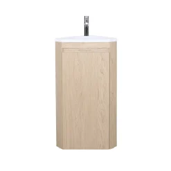 Meuble lave-mains d'angle SORRENTO avec vasque en résine