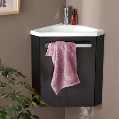 Meuble lave-mains d'angle SKINO