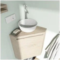 Meuble lave-mains d'angle SORRENTO + vasque