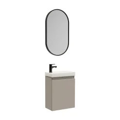 Meuble lave-mains LISA + miroir ovale