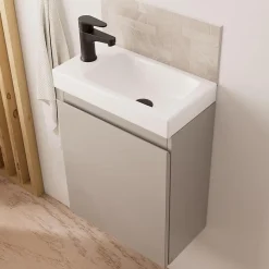 Meuble lave-mains LISA + miroir ovale