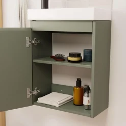 Meuble lave-mains LISA + miroir ovale