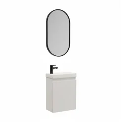 Meuble lave-mains LISA + miroir ovale