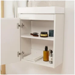 Meuble lave-mains LISA + miroir ovale
