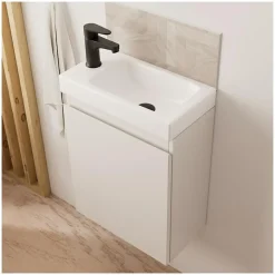 Meuble lave-mains LISA + miroir ovale