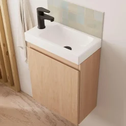 Meuble lave-mains LISA + miroir tablette