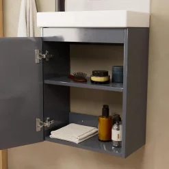 Meuble lave-mains LISA + miroir ovale
