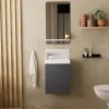 Meuble lave-mains LISA + miroir tablette
