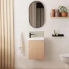 Meuble lave-mains LISA + miroir ovale