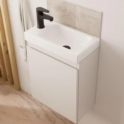 Meuble lave-mains LISA + miroir tablette