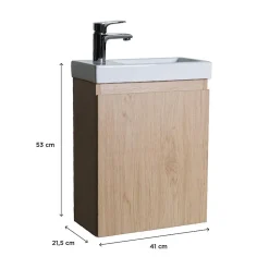 Meuble lave-mains LISA + robinet chromé