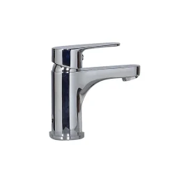 Meuble lave-mains LISA + robinet chromé + miroir rectangulaire