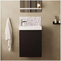 Meuble lave-mains LISA + robinet chromé