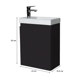 Meuble lave-mains LISA + robinet chromé