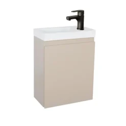 Meuble lave-mains LISA + robinet noir