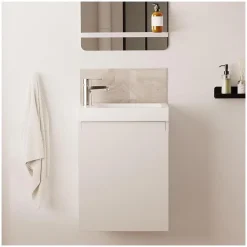 Meuble lave-mains LISA + robinet chromé