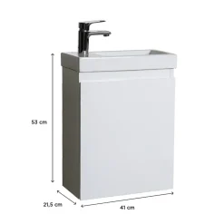 Meuble lave-mains LISA + robinet chromé