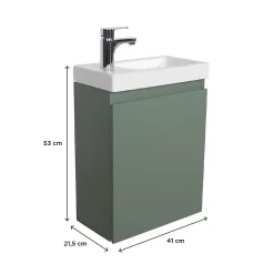Meuble lave-mains LISA + robinet chromé
