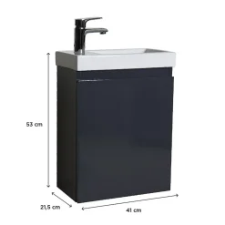 Meuble lave-mains LISA suspendu 41 cm 41cm