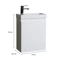 Meuble lave-mains LISA suspendu 41 cm 41cm