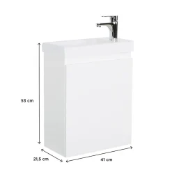 Meuble lave-mains LISA suspendu 41 cm