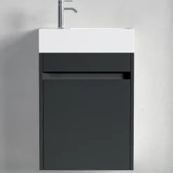 Meuble lave-mains noir mat LOMAZOO Ibiza - 40cm