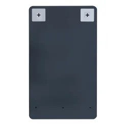 Meuble lave-mains NOVA décor chêne suspendu + miroir rectangulaire