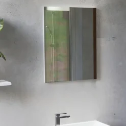 Meuble lave-mains SAFIA avec vasque et miroir - Blanc