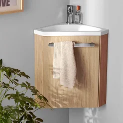 Meuble lave-mains SKINO + robinet chromé