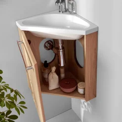 Meuble lave-mains SKINO + robinet chromé
