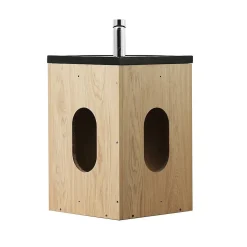 Meuble lave-mains SKINO + robinet chromé