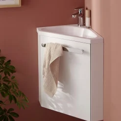 Meuble lave-mains SKINO + robinet chromé