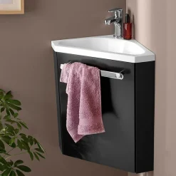Meuble lave-mains SKINO + robinet chromé