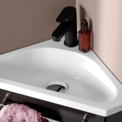 Meuble lave-mains SKINO + robinet chromé