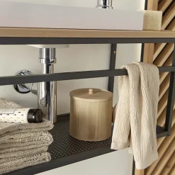 Meuble lave-mains WILO grande largeur avec vasque résine 60cm