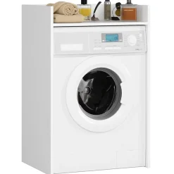 Meuble pour lave-linge AKORD FIN Blanche 64 cm 1 étagère 64x50x98 cm