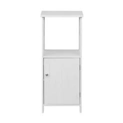 Meuble pour Salle de Bains en MDF Blanc avec étagères Rebecca Mobili