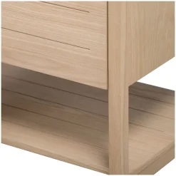 Meuble salle de bain Chêne 70 cm ATOLL + Vasque carrée 36 cm