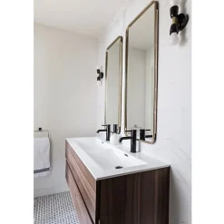 Meuble salle de bain design double vasque SIENA largeur 120 cm noyer