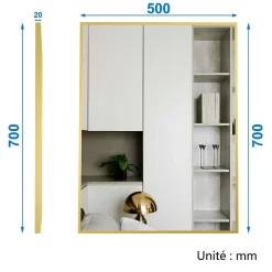 Meuble salle de bain double vasque 120cm meuble + miroir Chêne Wotan