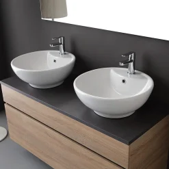 Meuble Salle De Bain En Chêne Naturel 120Cm Avec Miroir 120X60 - Sole