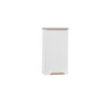 Meuble salle de bain ERMANO Chene clair et blanc brillant 35x70 cm 1 porte Meuble suspendu