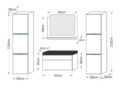 Meuble salle de bain PERRI BLANC