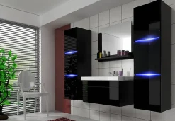 Meuble salle de bain PERRI NOIR